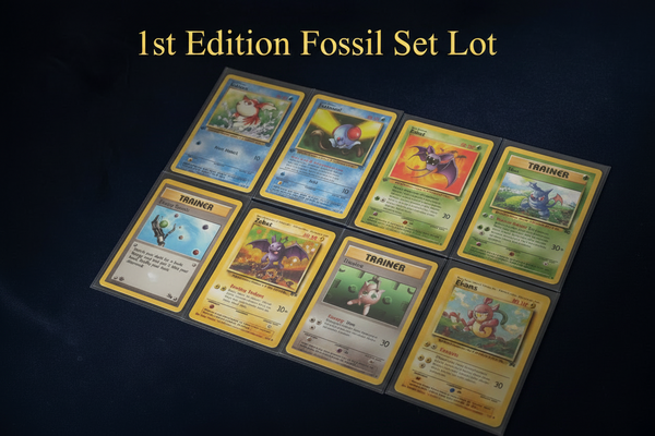 Pokémon 1st Edition Fossil Set Lot (9 Cards)