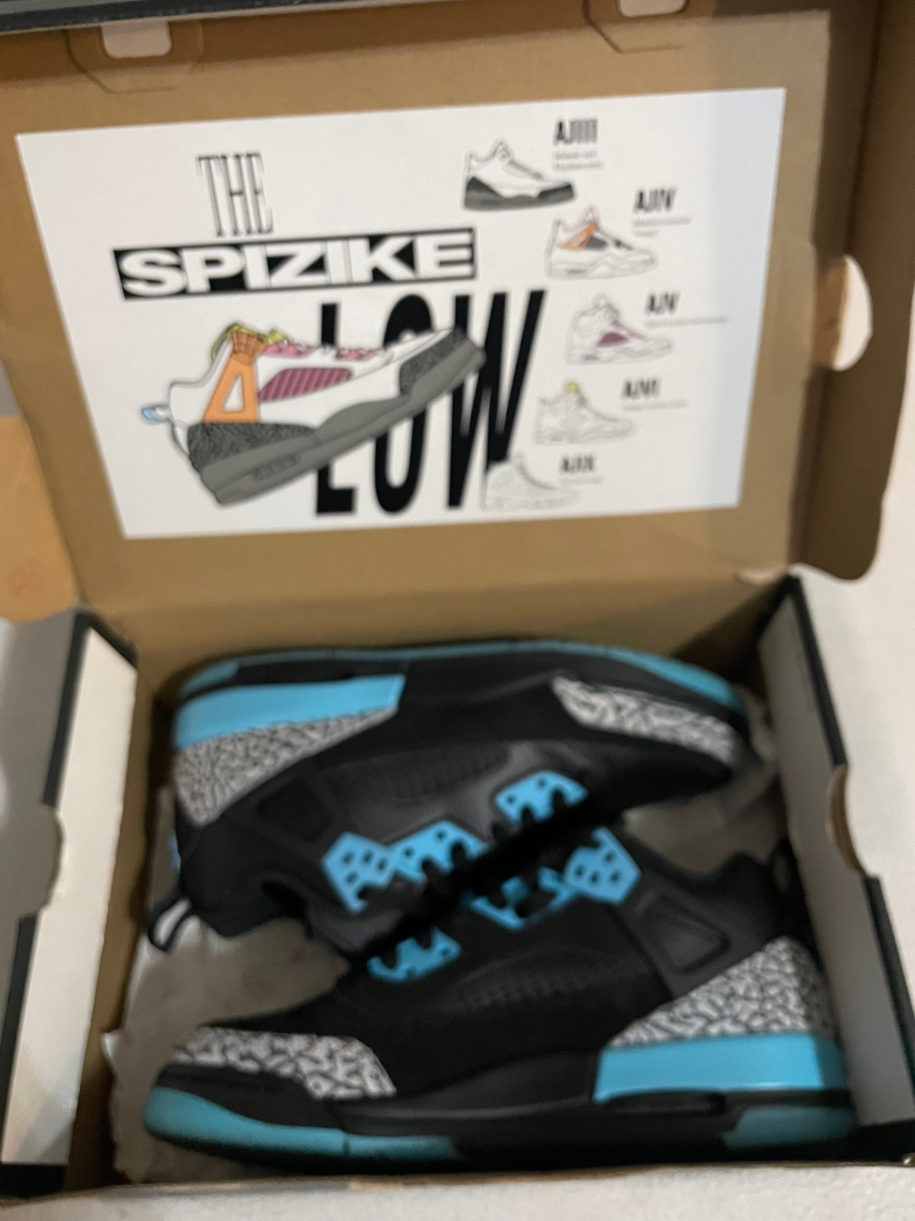 Jordan Spizike Low – Black / Powder Blue
