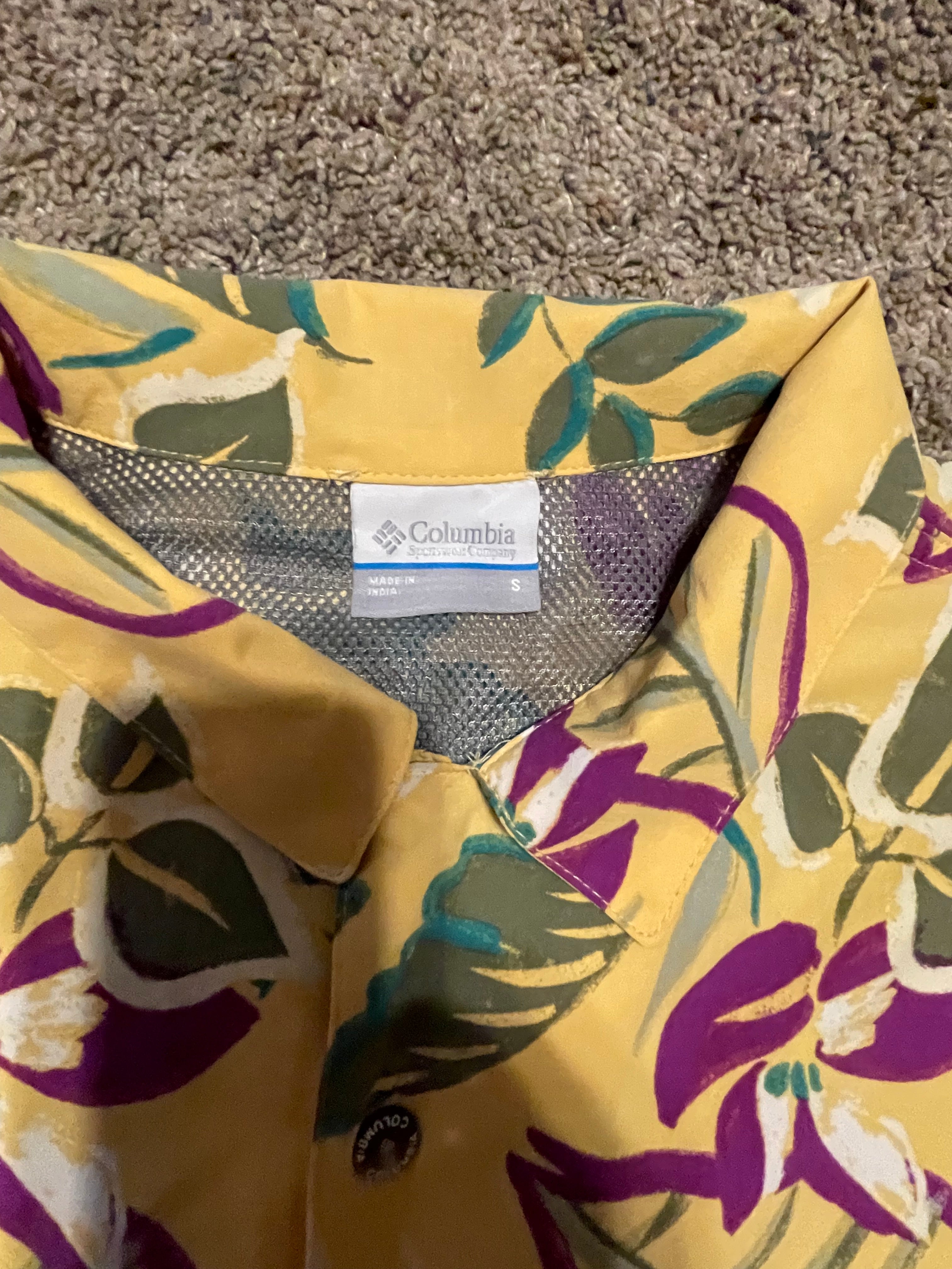 Columbia PFG Tropical Floral Button-Up Shirt