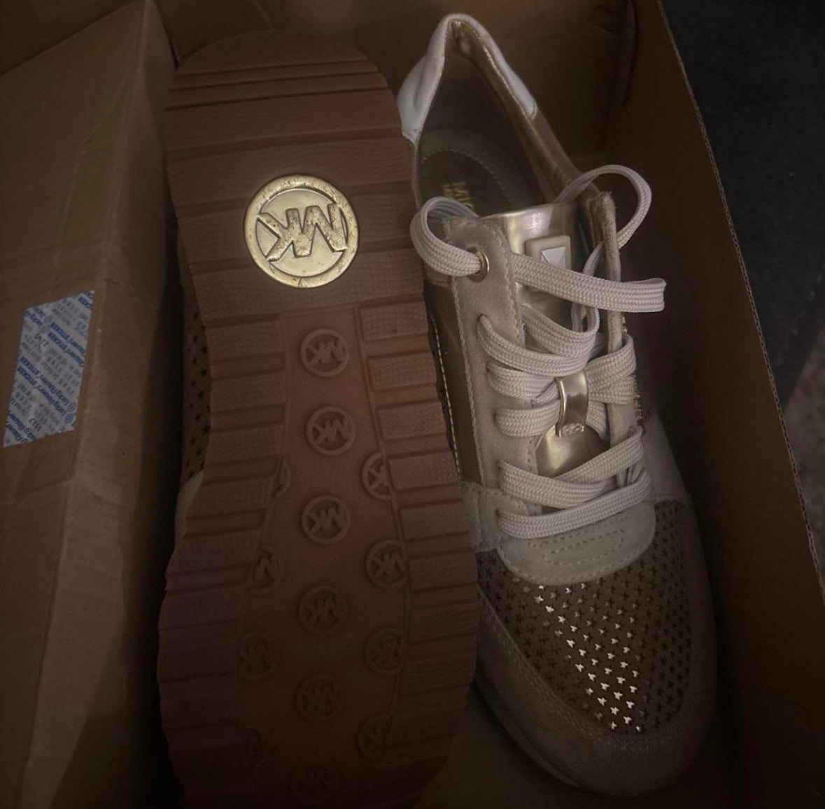Michael Kors Billie Trainer – Camel / Gold