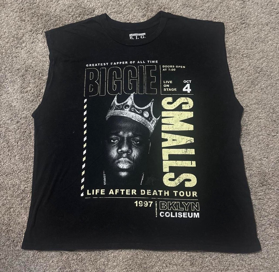 Biggie Smalls Life After Death Tour Tank Front