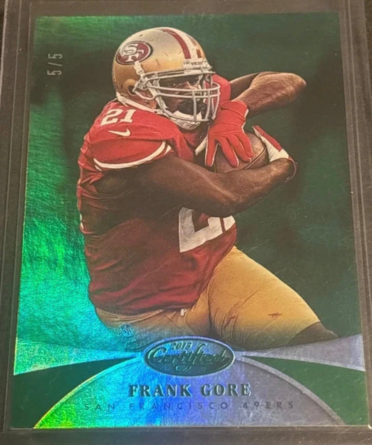 2013 Panini Certified Frank Gore #139 – Serial Numbered 5/5