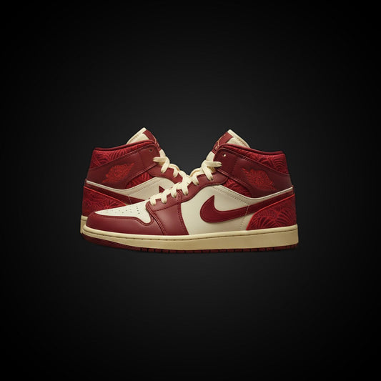 Air Jordan 1 Mid SE – Team Red / University Red-Sail (W)