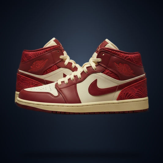 Air Jordan 1 Mid SE – Team Red / University Red-Sail (W)