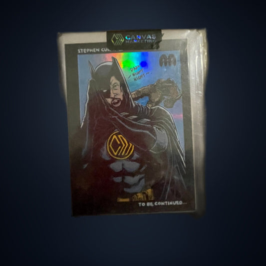 Canvas Marketing – Stephen Curry Batman Art Card | Holographic Foil | Pop 8/30