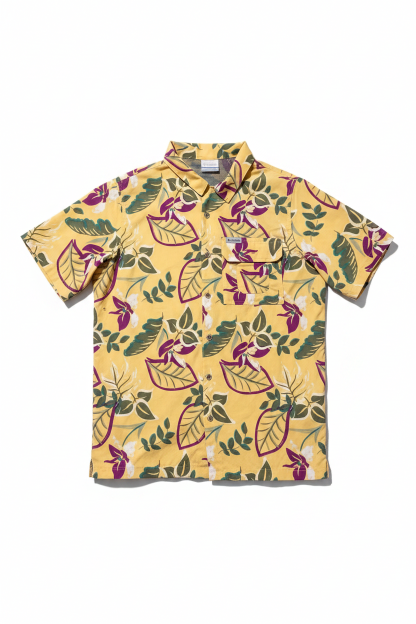 Columbia PFG Tropical Floral Button-Up Shirt