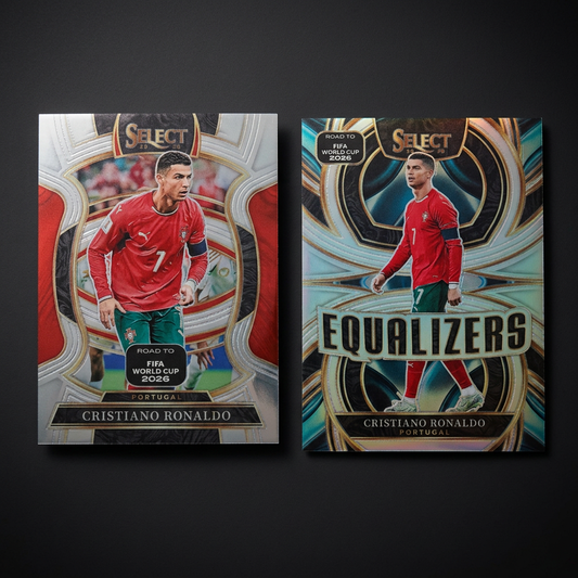 Cristiano Ronaldo Panini Select Portugal 2-Card Lot | Terrace #48 & Equalizers #15