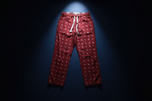 Abercrombie & Fitch Moose Print Sleep Pants — Red | Size Small