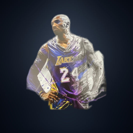 Kobe Bryant Black Mamba Framed Art Print — Lakers #24