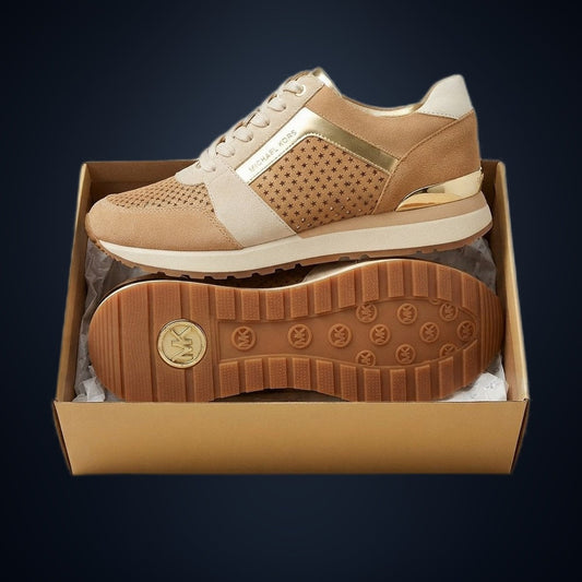 Michael Kors Billie Trainer – Camel / Gold