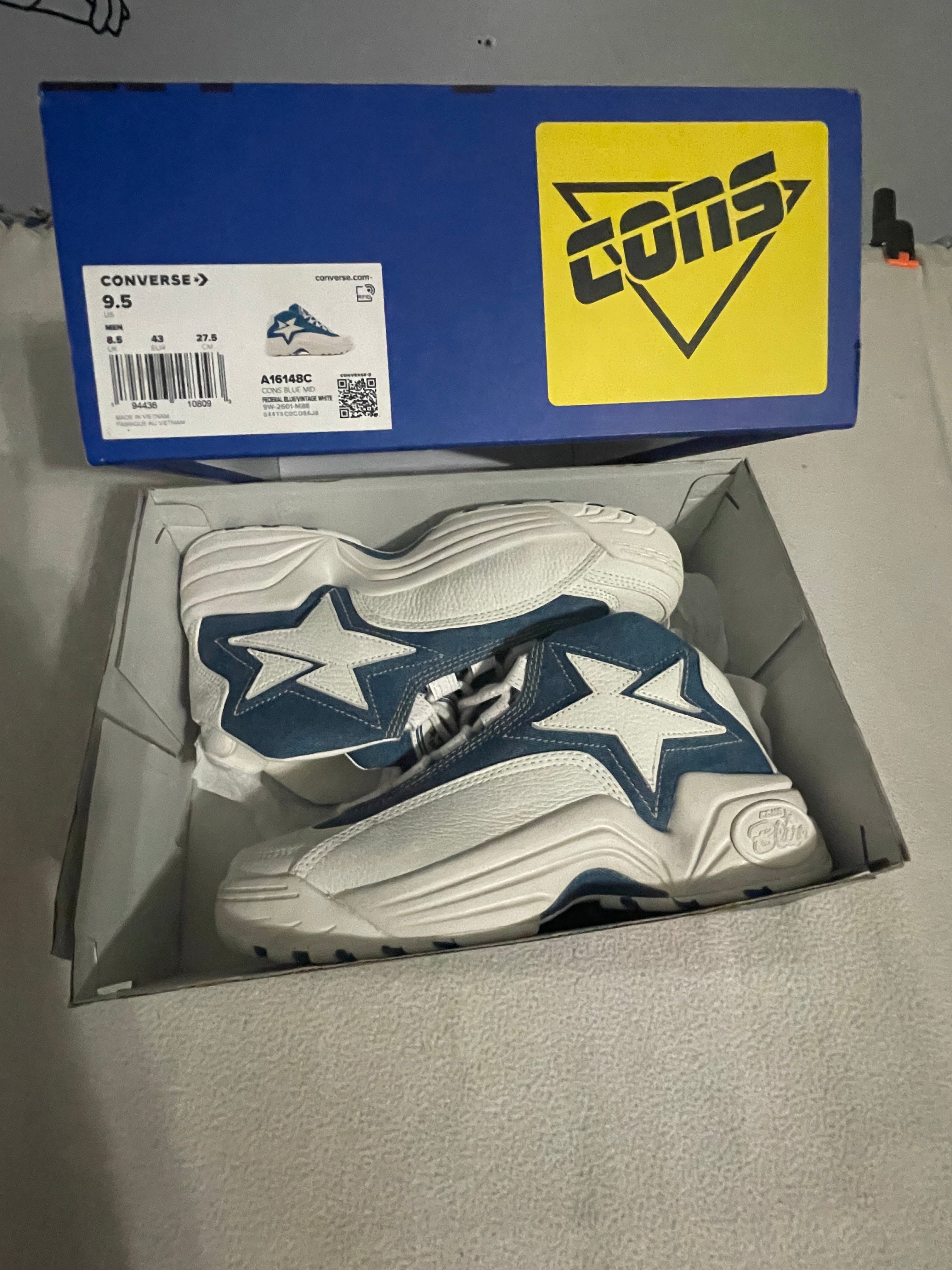 Converse CONS Blue Mid 30th Anniversary – Kentucky Wildcats Denim Edition huh